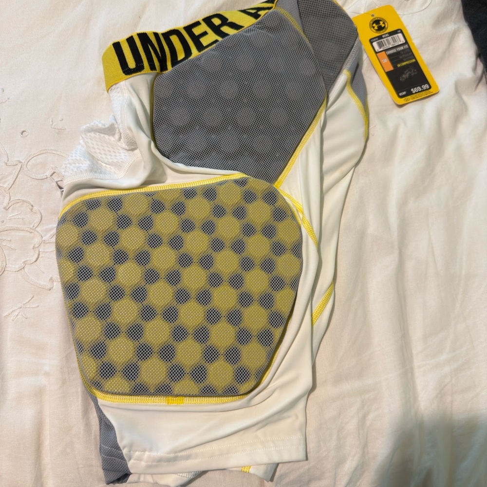 Under Armour white and Gray football girdle